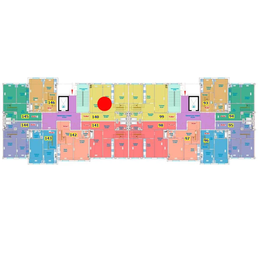 1-комн. квартира 149.48 м²  1/9 этаж | Жилой комплекс YANGI AVLOD