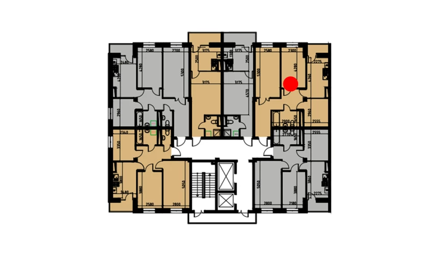 3-комн. квартира 62.02 м²  3/10 этаж | Жилой комплекс YANGIOBOD RESIDENCE