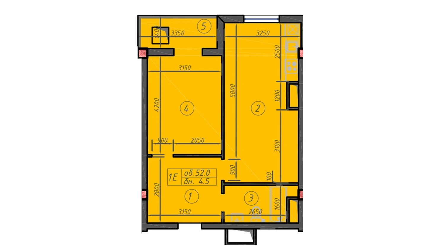 1-комн. квартира 52 м²  9/12 этаж | Жилой комплекс Sokin hayot