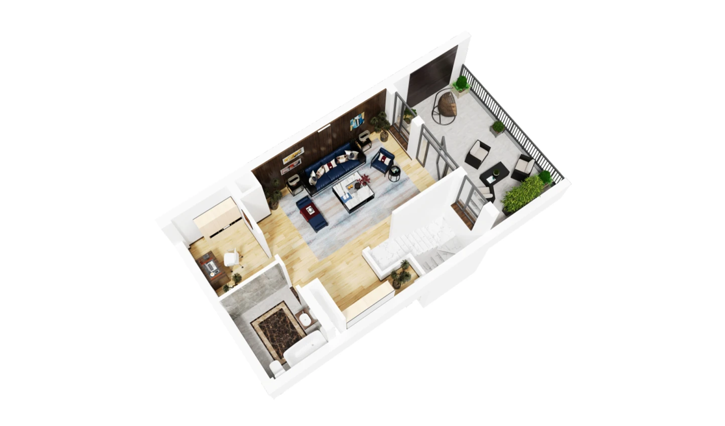 2-комн. квартира 66.56 м²  16/16 этаж | Жилой комплекс Musaffo