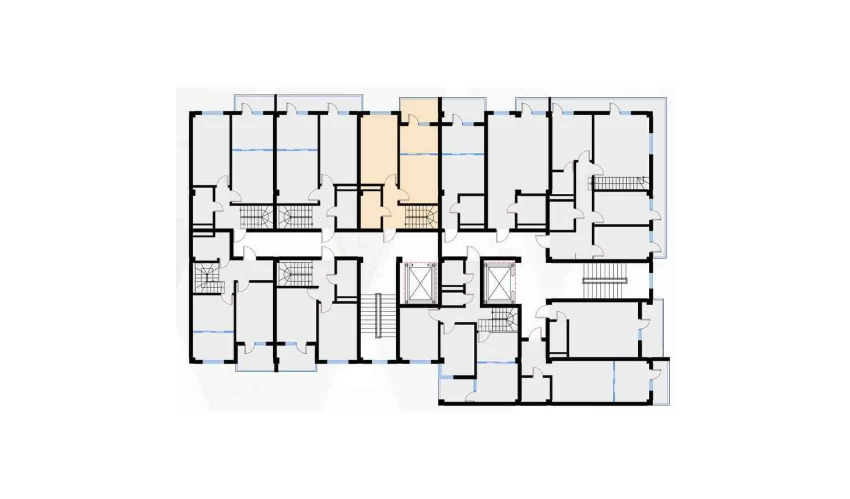 2-xonali xonadon 94.23 m²  7/7 qavat | Bochka Resort Turar-joy majmuasi