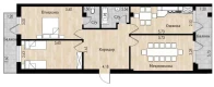 3-комн. квартира 106.4 м²  6/8 этаж | Жилой комплекс Mustaqillik Avenue