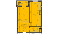 1-xonali xonadon 52 m² 11/12 qavat | Sokin hayot Turar-joy majmuasi 1-xonali xonadon 52 m² 11/12 qavat | Sokin hayot Turar-joy majmuasi