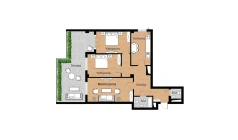 3-комн. квартира 110.6 м²  3/16 этаж | Жилой комплекс Musaffo