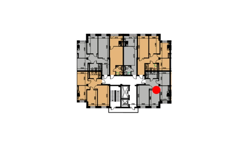 2-комн. квартира 51.97 м²  2/10 этаж | Жилой комплекс YANGIOBOD RESIDENCE