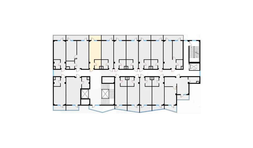 1-xonali xonadon 28.96 m²  5/7 qavat | Bochka Resort Turar-joy majmuasi