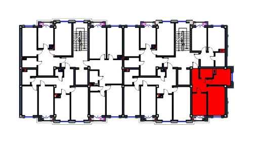 2-комнатная квартира 51 м²  8/9 этаж | Жилой комплекс FLORYA RESIDENCE