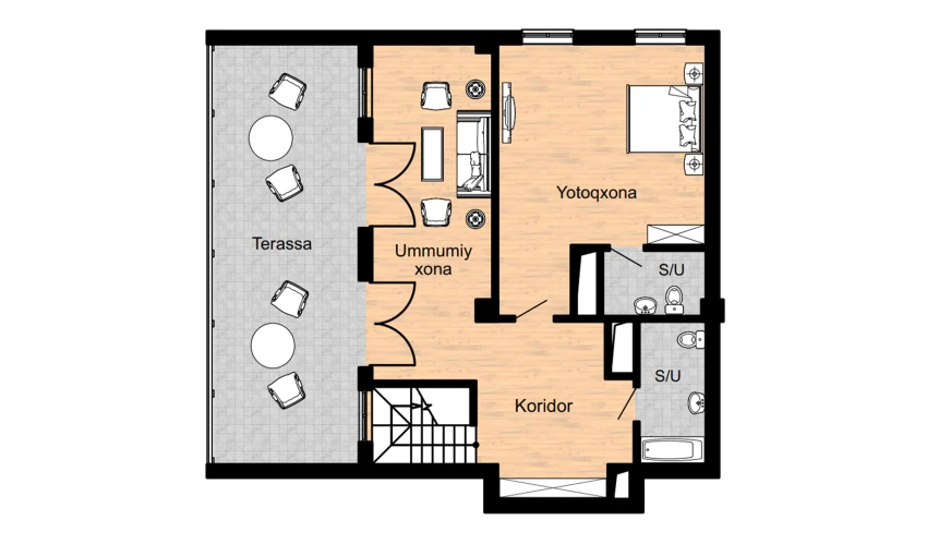 3-xonali xonadon 188.3 m²  16/16 qavat | Musaffo Turar-joy majmuasi