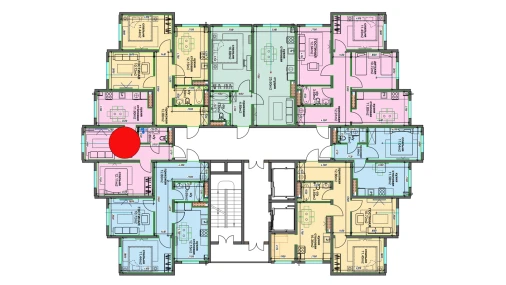 2-комнатная квартира 41.43 м²  1/16 этаж | Жилой комплекс BASHKENT