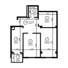 3-комн. квартира 76 м² 5/8 этаж | Жилой комплекс YASHIL VODIY RESIDENCE 3-комн. квартира 76 м² 5/8 этаж | Жилой комплекс YASHIL VODIY RESIDENCE