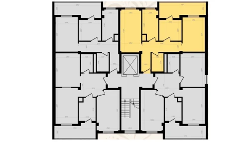 3-комнатная квартира 77 м²  6/8 этаж | Жилой комплекс YASHIL VODIY RESIDENCE