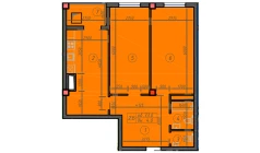 1-комн. квартира 73 м²  7/12 этаж | Жилой комплекс Sokin Hayot