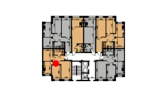 2-xonali xonadon 59.11 m²  1/10 qavat | YANGIOBOD RESIDENCE Turar-joy majmuasi