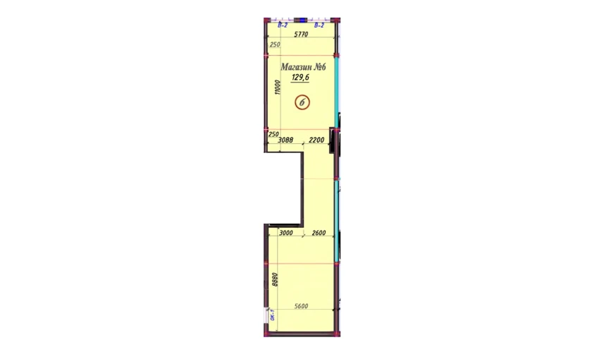 1-xonali xonadon 128 m²  1/9 qavat | SAMARQAND CITY Turar-joy majmuasi