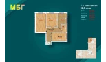 3-комн. квартира 62.3 м²  1/9 этаж | Жилой комплекс MBG