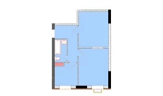 2-комн. квартира 50 м²  5/9 этаж | Жилой комплекс Uchtepa Avenue