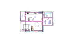 1-комн. квартира 45.63 м²  5/17 этаж | Жилой комплекс UCHTEPA CITY