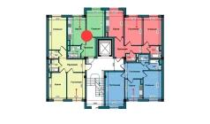 1-комн. квартира 39.4 м²  2/9 этаж | Жилой комплекс NUR BARAKA