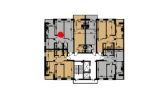 3-комн. квартира 69.46 м²  4/10 этаж | Жилой комплекс YANGIOBOD RESIDENCE