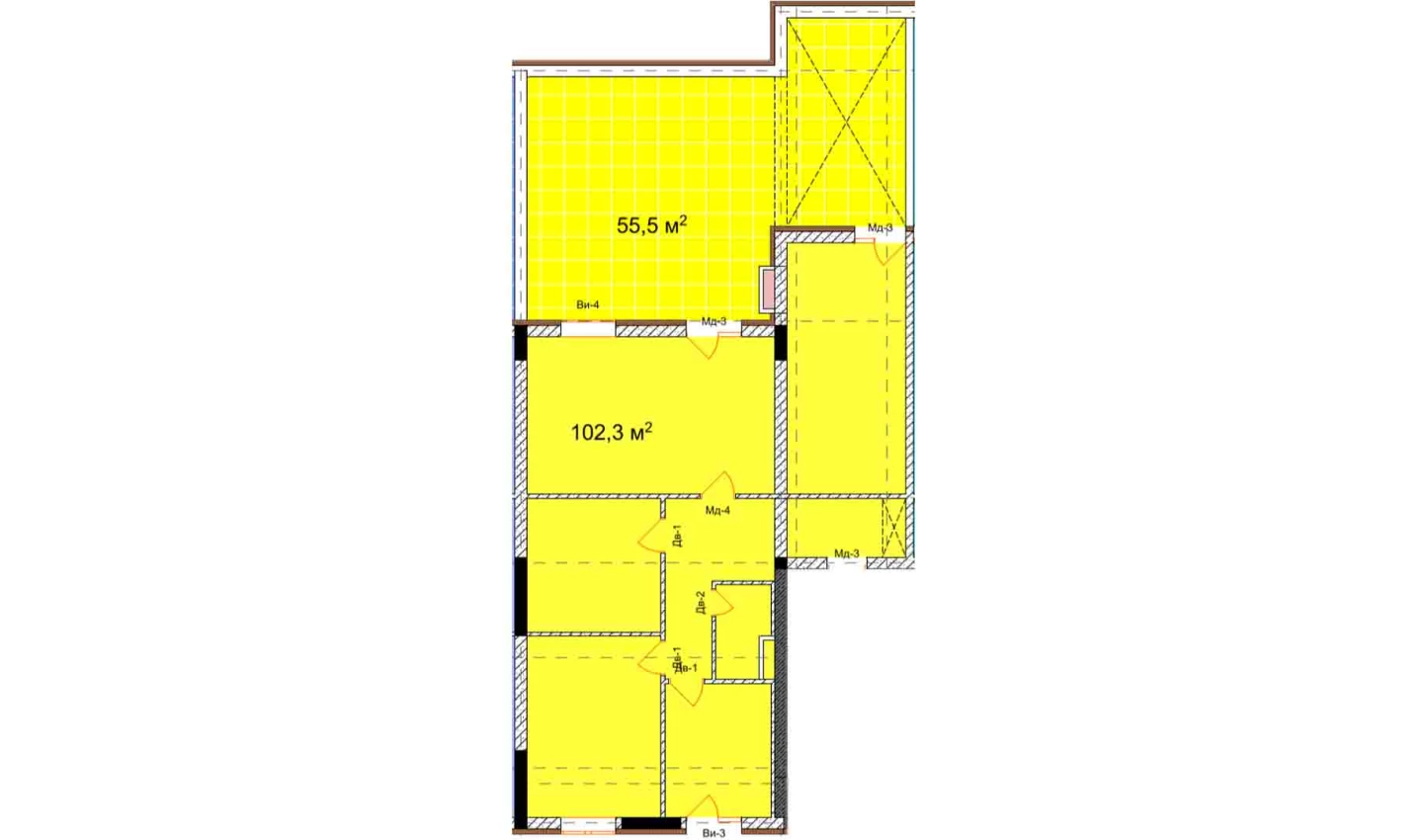 4-комн. квартира 102.3 м²  13/9 этаж | Жилой комплекс Uchtepa Avenue