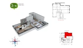 3-xonali xonadon 110 m²  9/9 qavat | Uchtepa Avenue Turar-joy majmuasi