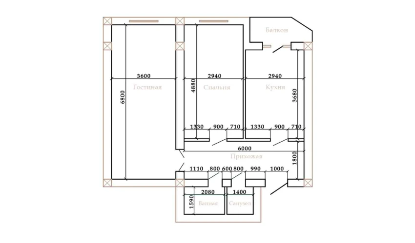 2-xonali xonadon 88.15 m²  8/10 qavat | AZAMATOV GROUP Turar-joy majmuasi