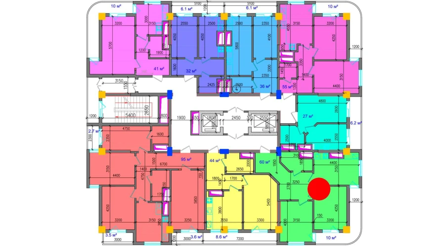 2-комн. квартира 70 м²  12/12 этаж | Жилой комплекс SOKIN SOHIL