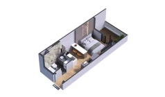 1-комн. квартира 29.14 м²  4/7 этаж | Жилой комплекс Bochka Resort