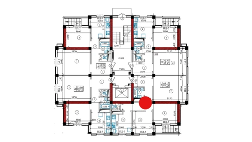 3-комнатная квартира 72.67 м²  1/9 этаж | Жилой комплекс Yangi O'zbekiston