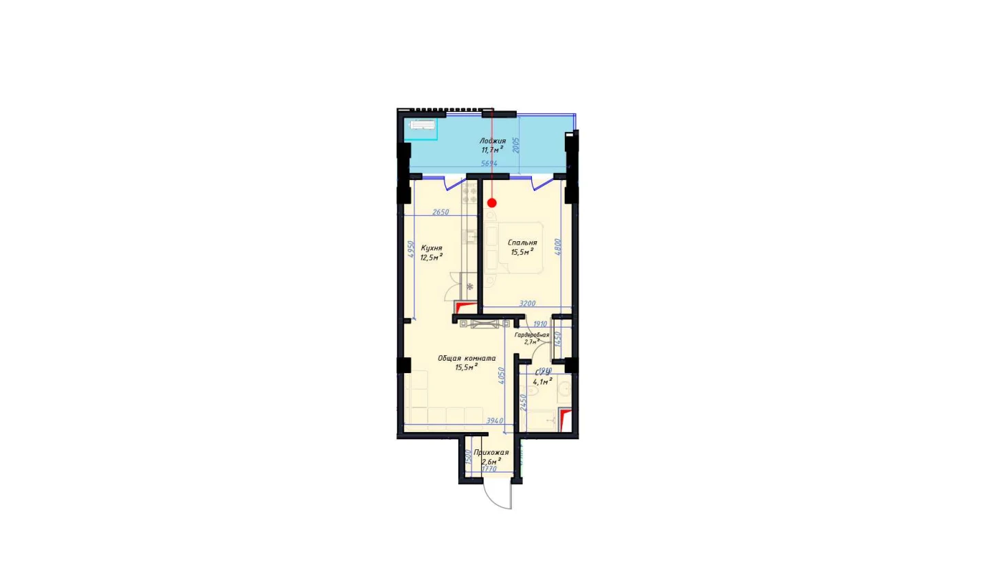 2-xonali xonadon 64.6 m² 10/14 qavat | Avia Palace Turar-joy majmuasi 2-xonali xonadon 64.6 m² 10/14 qavat | Avia Palace Turar-joy majmuasi