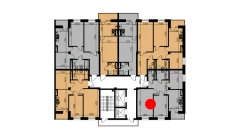 3-xonali xonadon 55.32 m²  7/10 qavat | YANGIOBOD RESIDENCE Turar-joy majmuasi