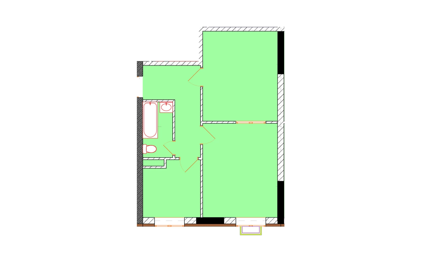 2-xonali xonadon 65 m²  5/9 qavat | Uchtepa Avenue Turar-joy majmuasi