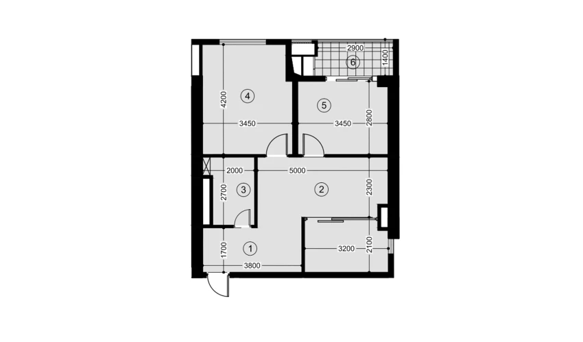 3-комнатная квартира 57.4 м²  7/12 этаж | Жилой комплекс NAVRUZ GROUP