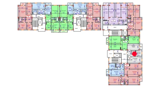 2-комнатная квартира 61.61 м²  8/9 этаж | Жилой комплекс SHAYX-UL OLAM