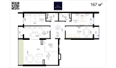 3-xonali xonadon 167 m²  13/13 qavat | ORZU SAROYI Turar-joy majmuasi