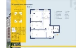 3-xonali xonadon 86.3 m² 2/9 qavat | Depo Residence Turar-joy majmuasi 3-xonali xonadon 86.3 m² 2/9 qavat | Depo Residence Turar-joy majmuasi