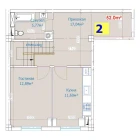 1-xonali xonadon 104 m²  1/9 qavat | YANGI AVLOD Turar-joy majmuasi