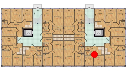 1-комнатная квартира 54 м²  1/6 этаж | Жилой комплекс MBG