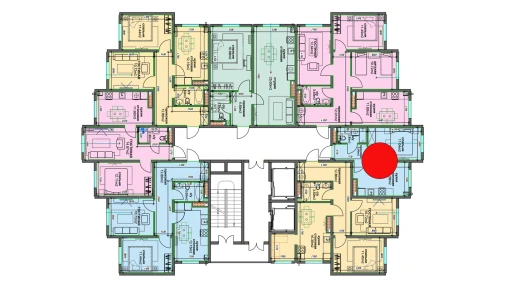 1-комнатная квартира 29.16 м²  1/16 этаж | Жилой комплекс BASHKENT