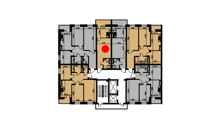 1-комн. квартира 29.24 м²  3/10 этаж | Жилой комплекс YANGIOBOD RESIDENCE