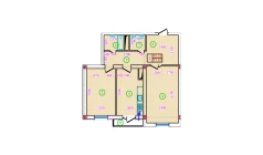 2-xonali xonadon 73.1 m²  3/5 qavat | Bog’zor Turar-joy majmuasi