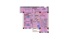3-xonali xonadon 87.45 m²  5/9 qavat | ZAR ZAMONAVIY UYLAR Turar-joy majmuasi