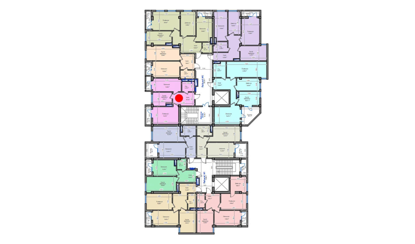 2-комн. квартира 64.8 м²  6/13 этаж | Жилой комплекс ORZU SAROYI