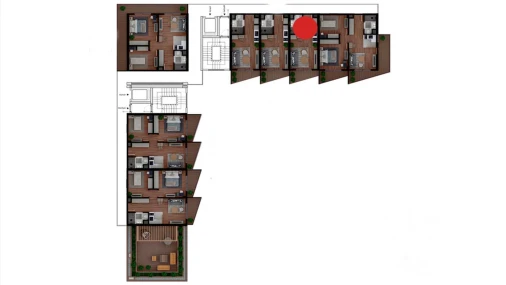 3-xonali xonadon 51.01 m²  4/6 qavat | TUSHLAR VODIYSI Turar-joy majmuasi