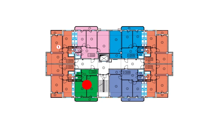 1-комнатная квартира 49.83 м²  8/9 этаж | Жилой комплекс YANGI O'ZBEKISTON