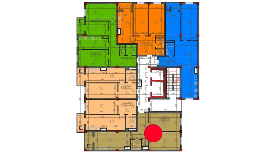 2-комн. квартира 85 м²  9/12 этаж | Жилой комплекс Sokin hayot