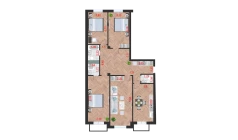 4-комн. квартира 132.79 м²  5/10 этаж | Жилой комплекс Ko'kcha-Oqtepa