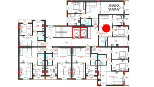 2-комнатная квартира 58.5 м²  5/12 этаж | Жилой комплекс CHINARA PARK