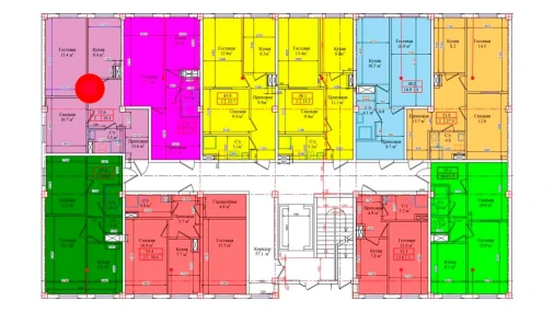 2-комнатная квартира 52.6 м²  1/9 этаж | Жилой комплекс CHIRCHIQ CITY