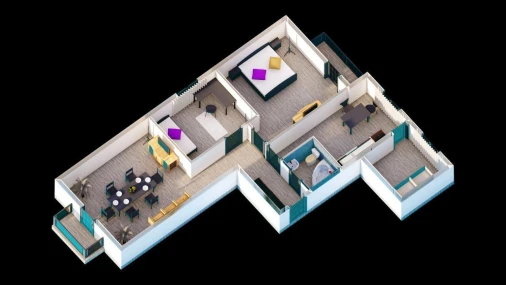4-комнатная квартира 90.5 м²  7/7 этаж | Жилой комплекс ASIA HOUSE